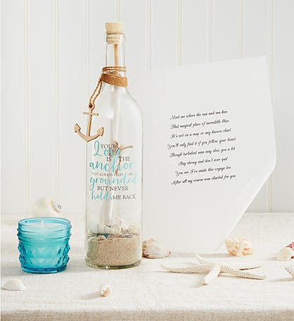 Message In A Bottle® Love Is Our Anchor Gift Set